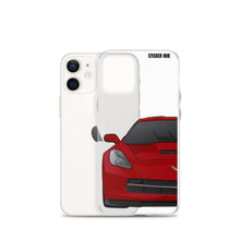 Load image into Gallery viewer, Crystal Red C7 Corvette Stingray - iPhone Case