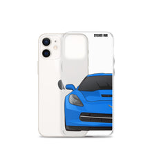 Load image into Gallery viewer, Laguna Blue C7 Corvette Stingray - iPhone Case