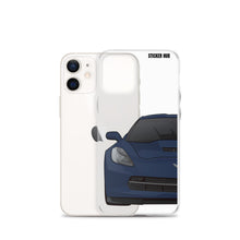 Load image into Gallery viewer, Night Race Blue C7 Corvette Stingray -iPhone Case