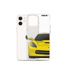 Load image into Gallery viewer, Velocity Yellow C7 Corvette Stingray - iPhone Case