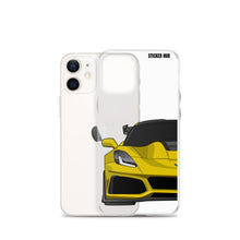 Load image into Gallery viewer, Yellow C7 Corvette Zr1 - iPhone Case