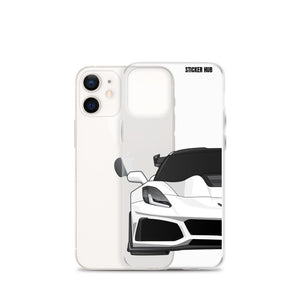 White C7 Corvette Zr1 - iPhone Case