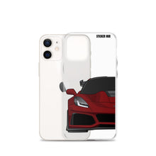 Load image into Gallery viewer, Long Beach Red C7 Corvette Zr1 - iPhone Case