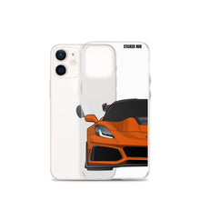 Load image into Gallery viewer, Orange C7 Corvette Zr1 - iPhone Case