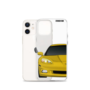 Velocity Yellow C6 Corvette - iPhone Case