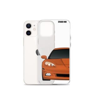 Sunset Orange C6 Corvette - iPhone Case