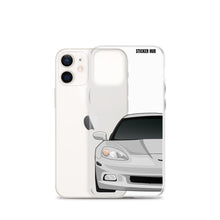 Load image into Gallery viewer, Silver C6 Corvette - iPhone Case