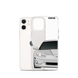 Silver C6 Corvette - iPhone Case