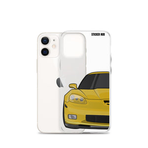 Velocity Yellow C6 Corvette Z06 - iPhone Case