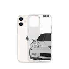 Load image into Gallery viewer, Silver C6 Corvette Z06 - iPhone Case