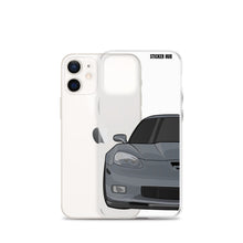 Load image into Gallery viewer, Cyber Gray C6 Corvette Z06 - iPhone Case