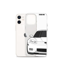 Load image into Gallery viewer, White C6 Corvette Z06 - iPhone Case