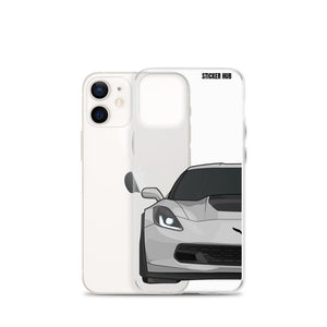 Silver C7 Corvette Z06 - iPhone Case