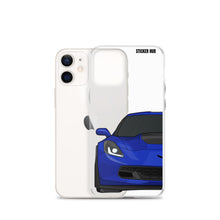 Load image into Gallery viewer, Admiral Blue C7 Corvette Z06 - iPhone Case