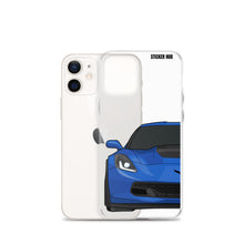 Load image into Gallery viewer, Laguna Blue C7 Corvette Z06 - iPhone Case