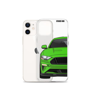 Green 18-21 Mustang 5.0 iPhone Case