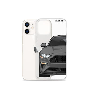 Gray 18-21 Mustang 5.0 - iPhone Case