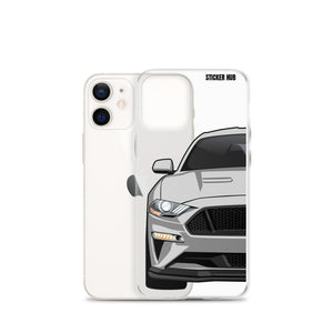 Silver 18-21 Mustang 5.0 - iPhone Case