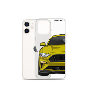 Yellow 18-21 Mustang 5.0 - iPhone Case