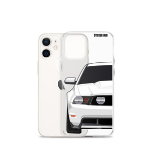 White 11-12 Mustang 5.0 - iPhone Case