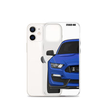 Load image into Gallery viewer, Lightning Blue Mustang GT350 - iPhone Case