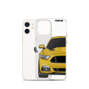 Yellow 15-17 Mustang 5.0 - iPhone Case