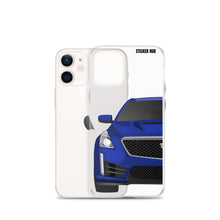 Load image into Gallery viewer, Wave Blue Cadillac CTS-V - iPhone Case