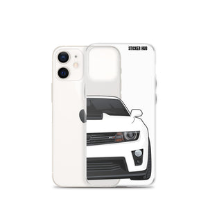 White 5th Gen Camaro ZL1 - iPhone Case