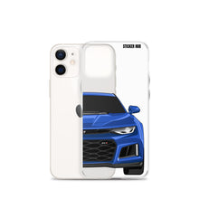 Load image into Gallery viewer, Hyper Blue 6th Gen Camaro ZL1 - iPhone Case