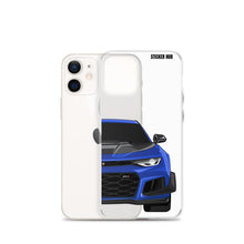 Load image into Gallery viewer, Hyper Blue 6th Gen Camaro ZL1 1LE - iPhone Case