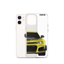 Load image into Gallery viewer, Yellow 6th Gen Camaro ZL1 1LE - iPhone Case