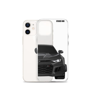 Black 6th Gen Camaro ZL1 1LE - iPhone Case