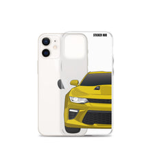 Load image into Gallery viewer, Yellow 6th Gen Camaro SS - iPhone Case