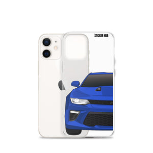 Hyper Blue 6th Gen Camaro SS - iPhone Case