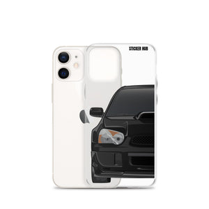 Black 03-05 Subaru WRX STI - iPhone Case