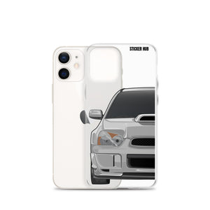 Silver 03-05 Subaru WRX STI - iPhone Case