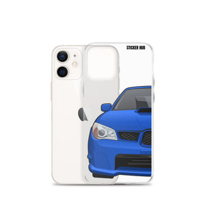 WR Blue 06-07 Subaru WRX STI - iPhone Case