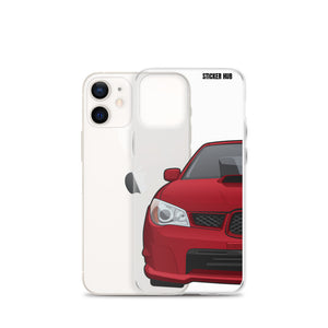 Garnet Red 06-07 Subaru WRX STI- iPhone Case