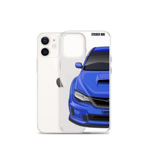 WR Blue 09-14 Subaru WRX STI - iPhone Case