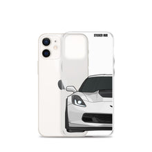 Load image into Gallery viewer, White C7 Corvette Z06 - iPhone Case