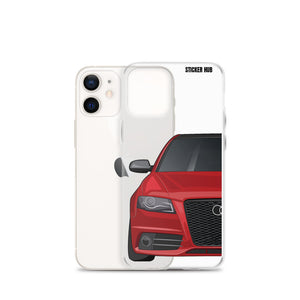 Brilliant Red B8 Audi S4 - iPhone Case