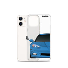 Load image into Gallery viewer, Jet Stream Blue C6 Corvette - iPhone Case