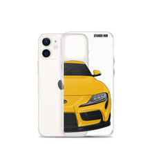 Load image into Gallery viewer, Yellow MKV Toyota Supra - iPhone Case