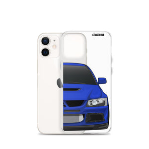 Blue Mitsubishi Evo - iPhone Case