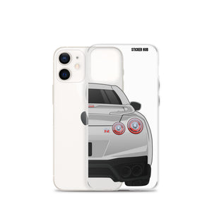 Silver R35 Nissan GTR - iPhone Case