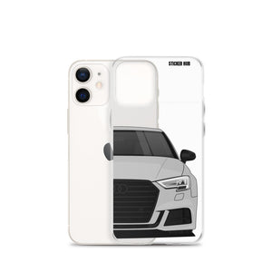 Silver B9 Audi S3 - iPhone Case