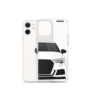 White B9 Audi S3 - iPhone Case