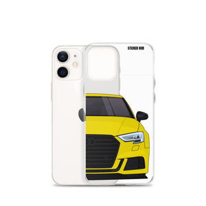 Yellow B9 Audi S3 - iPhone Case