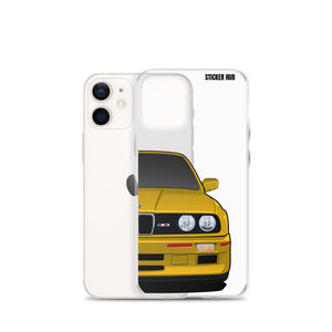 Yellow BMW E30 - iPhone Case