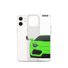 Load image into Gallery viewer, Green Lamborghini Aventadoor - iPhone Case